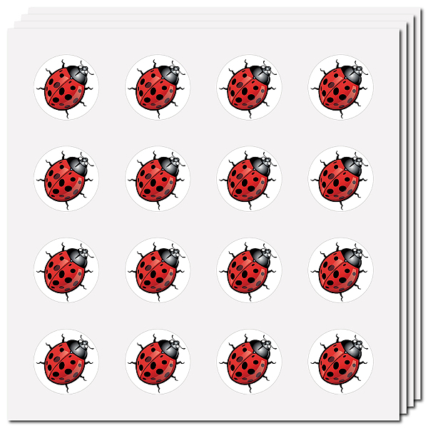 PandaHall 8 Sheets Plastic Waterproof Self-Adhesive Picture Stickers, Round Dot Cartoon Decals for Kid's Art Craft, Ladybug, 150x150mm...
PandaHall 8 Sheets Plastic Waterproof Self-Adhesive Picture Stickers, Round Dot Cartoon Decals for Kid's Art Craft, Ladybug, 150x150mm...