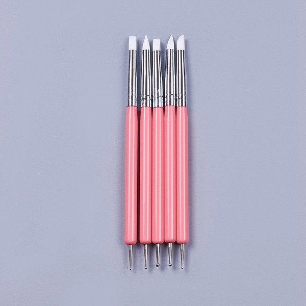 PandaHall Silicone Double Head Nail Art Dotting Tools, Nail Brush Pens, Painting Drawing Line Brushes, with Brass Tube and Acrylic Finding..., Pink
PandaHall Silicone Double Head Nail Art Dotting Tools, Nail Brush Pens, Painting Drawing Line Brushes, with Brass Tube and Acrylic Finding..., Pink