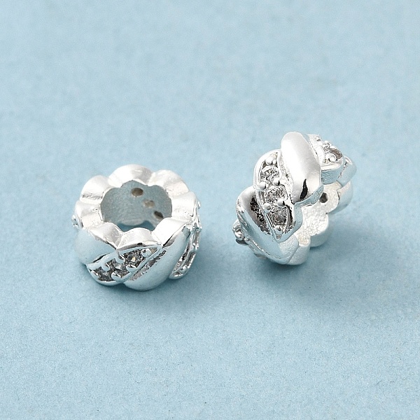 PandaHall Rack Plating Brass Micro Pave Cubic Zirconia European Beads, Long-Lasting Plated, Lead Free & Cadmium Free, Column, Silver..., Clear
PandaHall Rack Plating Brass Micro Pave Cubic Zirconia European Beads, Long-Lasting Plated, Lead Free & Cadmium Free, Column, Silver..., Clear
