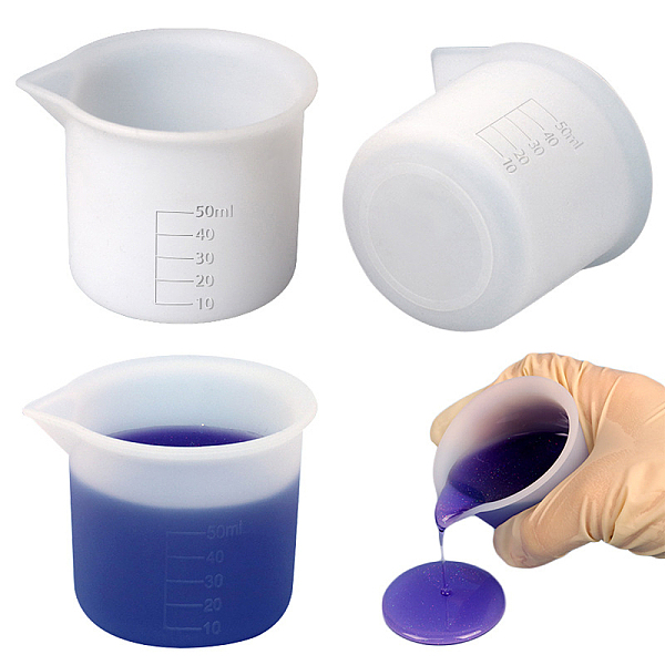 PandaHall Silicone Measuring Cups, Graduated Mixing Cup, UV Resin & Epoxy Resin Craft Tool, White, 48x68x53mm, Inner Diameter: 60mm...
PandaHall Silicone Measuring Cups, Graduated Mixing Cup, UV Resin & Epoxy Resin Craft Tool, White, 48x68x53mm, Inner Diameter: 60mm...