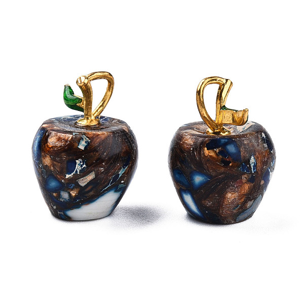 PandaHall Synthetic Gold Line Imperial Jasper Pendants, with Light Gold Plated Alloy Enamel Loops, Dyed & Heated, Apple, Medium Blue...
PandaHall Synthetic Gold Line Imperial Jasper Pendants, with Light Gold Plated Alloy Enamel Loops, Dyed & Heated, Apple, Medium Blue...