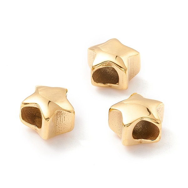 PandaHall Ion Plating(IP) 304 Stainless Steel European Beads, Large Hole Beads, Manual Polishing, Star, Golden, 10x11x8mm, Hole: 4.5mm 304...
PandaHall Ion Plating(IP) 304 Stainless Steel European Beads, Large Hole Beads, Manual Polishing, Star, Golden, 10x11x8mm, Hole: 4.5mm 304...