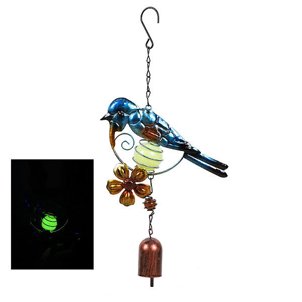 PandaHall Wind Chimes, Iron Art Bird Pendant Decorations with Glow in the Dark Ball, Blue, 340x180mm Iron Blue
PandaHall Wind Chimes, Iron Art Bird Pendant Decorations with Glow in the Dark Ball, Blue, 340x180mm Iron Blue