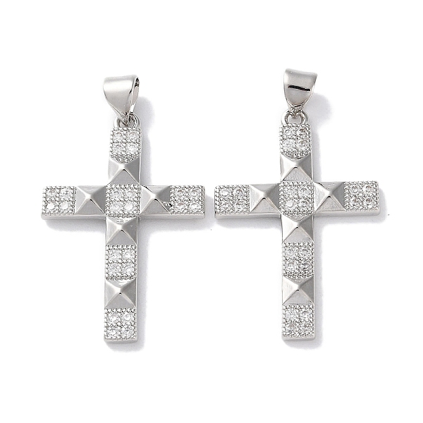PandaHall Rack Plating Brass Micro Pave Cubic Zirconia Pendants, Long-Lasting Plated, Lead Free & Cadmium Free, Cross, Platinum, 29x19.5x3mm..., Clear
PandaHall Rack Plating Brass Micro Pave Cubic Zirconia Pendants, Long-Lasting Plated, Lead Free & Cadmium Free, Cross, Platinum, 29x19.5x3mm..., Clear