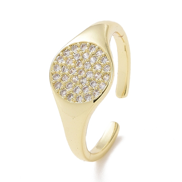 PandaHall Clear Cubic Zirconia Flat Round Open Cuff Ring, Brass Jewelry for Women, Cadmium Free & Lead Free, Real 18K Gold Plated, US Size 7...
PandaHall Clear Cubic Zirconia Flat Round Open Cuff Ring, Brass Jewelry for Women, Cadmium Free & Lead Free, Real 18K Gold Plated, US Size 7...