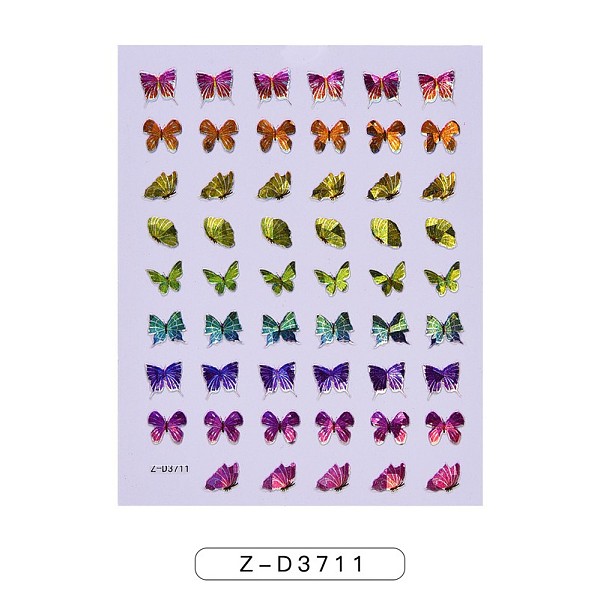 PandaHall Nail Art Stickers, Self-adhesive, For Nail Tips Decorations, Butterfly Pattern, Mixed Color, 10x8cm Paper Butterfly Multicolor
PandaHall Nail Art Stickers, Self-adhesive, For Nail Tips Decorations, Butterfly Pattern, Mixed Color, 10x8cm Paper Butterfly Multicolor