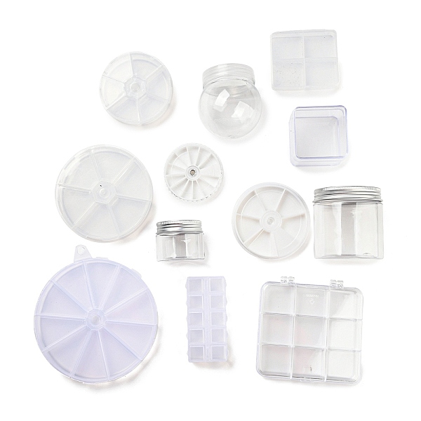 PandaHall (Defective Closeout Sale: Some Scratched) Plastic Bead Storage Containers, Mixed Shapes, White, 5.6~14.3x4.4~13.1cm, Inner...
PandaHall (Defective Closeout Sale: Some Scratched) Plastic Bead Storage Containers, Mixed Shapes, White, 5.6~14.3x4.4~13.1cm, Inner...