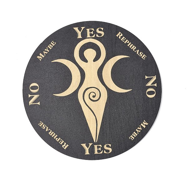 PandaHall Wooden Carved Cup Mats, Heat Resistant Pot Mats, Tarot Theme Pendulum Board, for Home Kitchen, Flat Round, Goddess Pattern..., Black
PandaHall Wooden Carved Cup Mats, Heat Resistant Pot Mats, Tarot Theme Pendulum Board, for Home Kitchen, Flat Round, Goddess Pattern..., Black