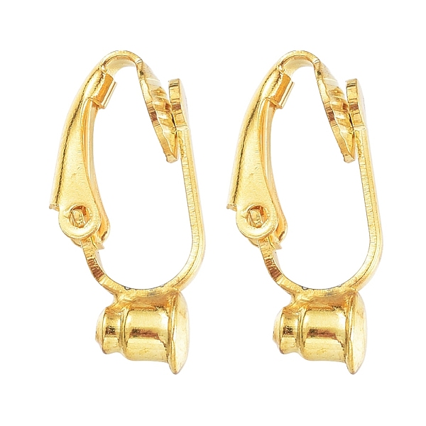 PandaHall Brass Clip-on Earring Converters Findings, for Non-Pierced Ears, Nickel Free, Golden, 19x6x9mm, Hole: 1mm Brass
PandaHall Brass Clip-on Earring Converters Findings, for Non-Pierced Ears, Nickel Free, Golden, 19x6x9mm, Hole: 1mm Brass