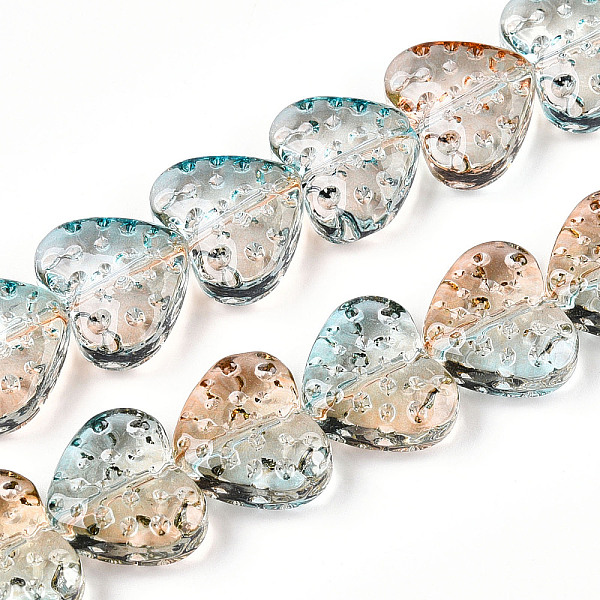 PandaHall Glass Beads Strands, Heart, Sandy Brown, 13x15mm, Hole: 1mm, about 58pcs/strand, 27.56''(70cm) Glass Heart Cyan
PandaHall Glass Beads Strands, Heart, Sandy Brown, 13x15mm, Hole: 1mm, about 58pcs/strand, 27.56''(70cm) Glass Heart Cyan