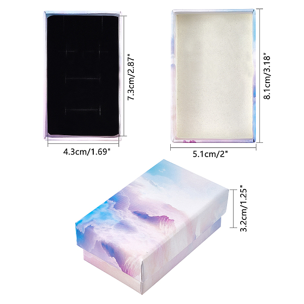 PandaHall Cloud Pattern Cardboard Jewelry Boxes, Rectangle, for Anniversaries, Weddings, Birthdays, Plum, 8.1x5.1x3.2cm Paper Rectangle..., Purple
PandaHall Cloud Pattern Cardboard Jewelry Boxes, Rectangle, for Anniversaries, Weddings, Birthdays, Plum, 8.1x5.1x3.2cm Paper Rectangle..., Purple