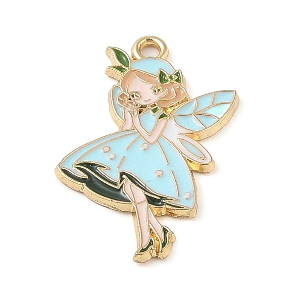 PandaHall Golden Plated Alloy Eanaml Pendants, Fairy Charm, Sky Blue, 30x16x1.5mm, Hole: 2mm Alloy+Enamel Angel & Fairy
PandaHall Golden Plated Alloy Eanaml Pendants, Fairy Charm, Sky Blue, 30x16x1.5mm, Hole: 2mm Alloy+Enamel Angel & Fairy