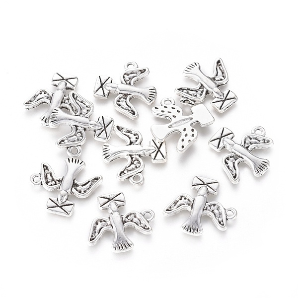 PandaHall Tibetan Style Alloy Pendant, Lead Free and Cadmium Free, Pigeon Post, Antique Silver, 18mm wide, 20mm long, hole: 2mm Alloy Bird
PandaHall Tibetan Style Alloy Pendant, Lead Free and Cadmium Free, Pigeon Post, Antique Silver, 18mm wide, 20mm long, hole: 2mm Alloy Bird