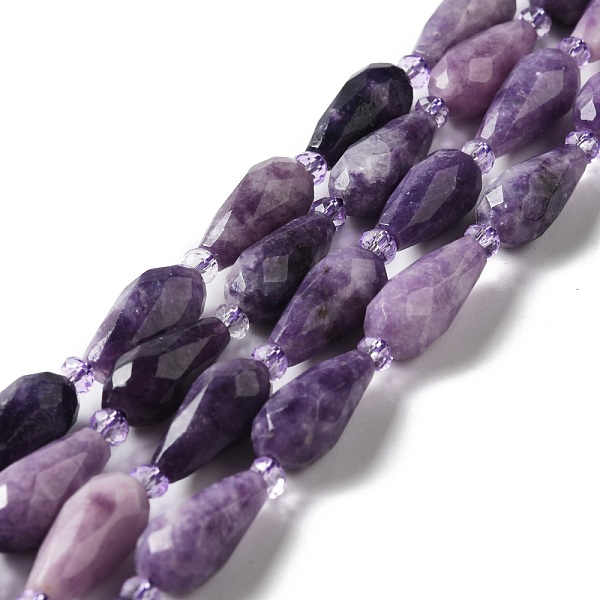 PandaHall Natural Lepidolite/Purple Mica Stone Beads Strands, Faceted, Teardrop, 12~16.5x7.5~8.5mm, Hole: 0.8mm, about 20~21pcs/strand...
PandaHall Natural Lepidolite/Purple Mica Stone Beads Strands, Faceted, Teardrop, 12~16.5x7.5~8.5mm, Hole: 0.8mm, about 20~21pcs/strand...