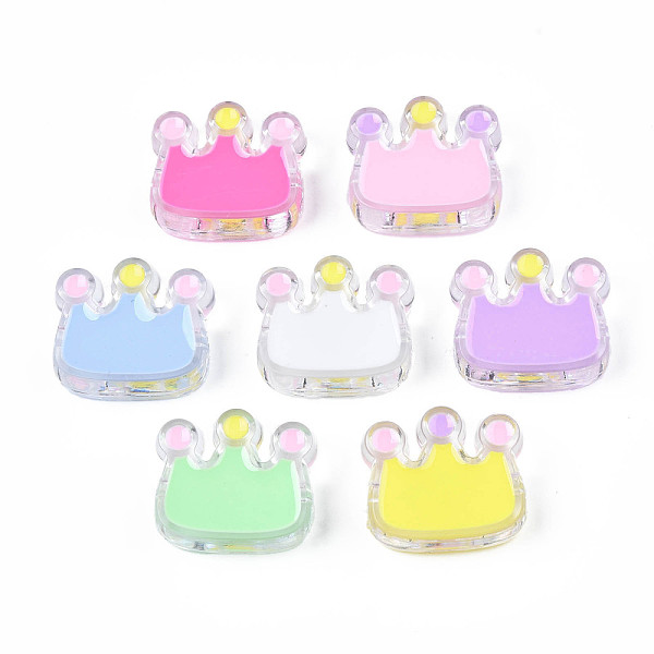 PandaHall Transparent Acrylic Beads, with Enamel, Crown, Mixed Color, 22x25x8mm, Hole: 2.5mm Acrylic Crown Multicolor
PandaHall Transparent Acrylic Beads, with Enamel, Crown, Mixed Color, 22x25x8mm, Hole: 2.5mm Acrylic Crown Multicolor