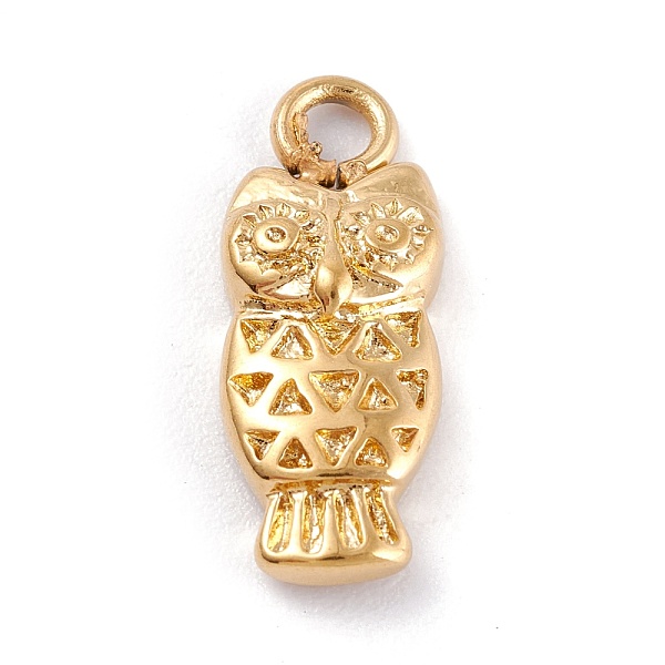 PandaHall 304 Stainless Steel Pendants, Owl, Golden, 19x8x4mm, Hole: 2.3mm Stainless Steel Owl
PandaHall 304 Stainless Steel Pendants, Owl, Golden, 19x8x4mm, Hole: 2.3mm Stainless Steel Owl