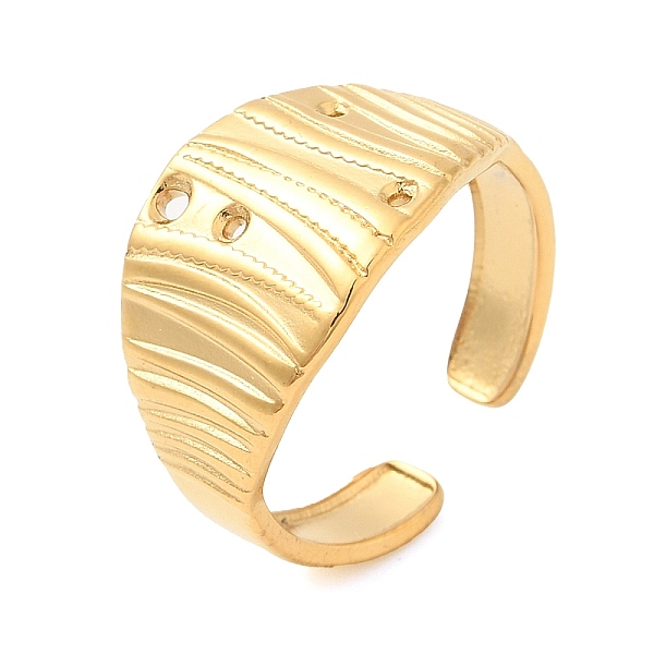 PandaHall 304 Stainless Steel Hollow Open Cuff Rings for Women, Real 18K Gold Plated, US Size 7 1/4(17.5mm) 304 Stainless Steel
PandaHall 304 Stainless Steel Hollow Open Cuff Rings for Women, Real 18K Gold Plated, US Size 7 1/4(17.5mm) 304 Stainless Steel