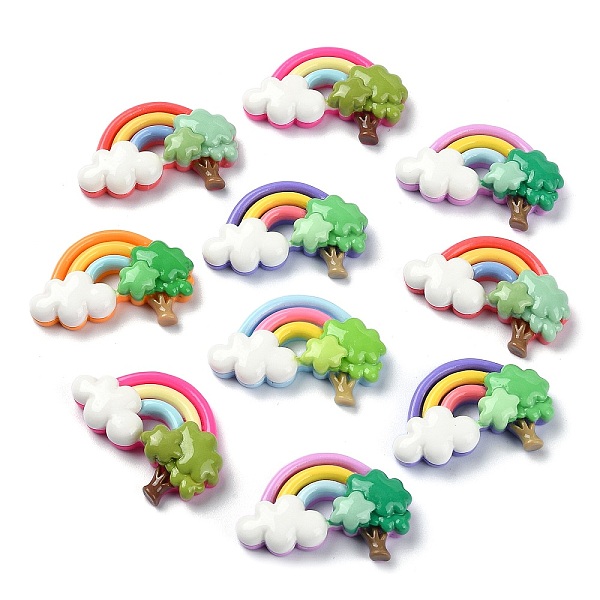 PandaHall Opaque Resin Decoden Cabochons, Rainbow with Tree, Mixed Color, 22x33.5x8.5mm Resin Rainbow Multicolor
PandaHall Opaque Resin Decoden Cabochons, Rainbow with Tree, Mixed Color, 22x33.5x8.5mm Resin Rainbow Multicolor