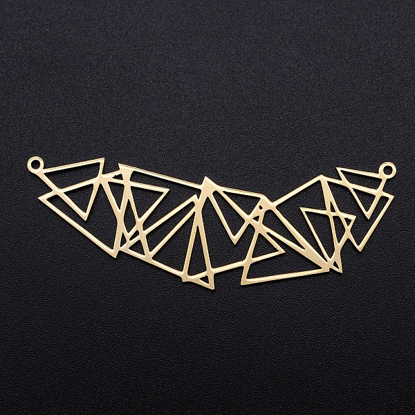 PandaHall 201 Stainless Steel Pendants, Filigree Joiners Findings, Laser Cut, Triangle, Golden, 22x60.5x1mm, Hole: 1.4mm 201 Stainless Steel...
PandaHall 201 Stainless Steel Pendants, Filigree Joiners Findings, Laser Cut, Triangle, Golden, 22x60.5x1mm, Hole: 1.4mm 201 Stainless Steel...