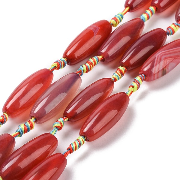 PandaHall Natural Agate Beads Strands, Dyed & Heated, Rice, Red, 29.5~34x9.5~13.5mm, Hole: 2.5mm, about 10pcs/strand, 16''(41cm) Natural...
PandaHall Natural Agate Beads Strands, Dyed & Heated, Rice, Red, 29.5~34x9.5~13.5mm, Hole: 2.5mm, about 10pcs/strand, 16''(41cm) Natural...