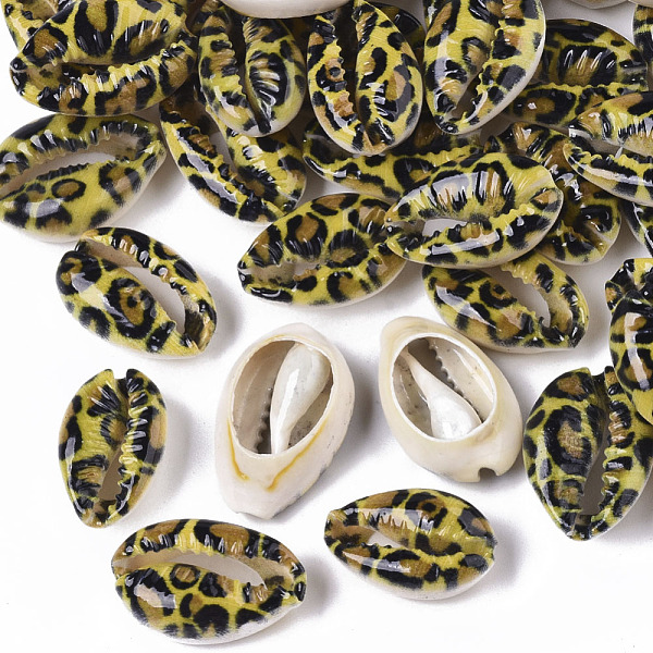 PandaHall Printed Natural Cowrie Shell Beads, No Hole/Undrilled, with Leopard Print Pattern, Yellow, 18~21x12~15x7mm Cowrie Shell Shell...
PandaHall Printed Natural Cowrie Shell Beads, No Hole/Undrilled, with Leopard Print Pattern, Yellow, 18~21x12~15x7mm Cowrie Shell Shell...