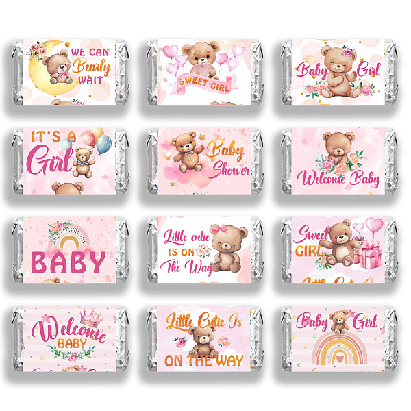 PandaHall Leaf Paper Self Adhesive Mini Candy Bar Wrappers, Baby Shower Candy Lable Stickers for Baby Boys Girls Shower Decor, Bear...
PandaHall Leaf Paper Self Adhesive Mini Candy Bar Wrappers, Baby Shower Candy Lable Stickers for Baby Boys Girls Shower Decor, Bear...