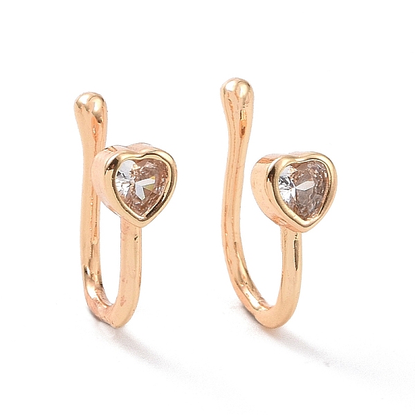 PandaHall Clear Cubic Zirconia Heart Cuff Earrings, Brass Non-piercing Jewelry for Women, Real 18K Gold Plated, 11x9x4mm Cubic Zirconia...
PandaHall Clear Cubic Zirconia Heart Cuff Earrings, Brass Non-piercing Jewelry for Women, Real 18K Gold Plated, 11x9x4mm Cubic Zirconia...