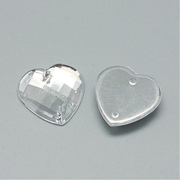 PandaHall Sew on Rhinestone, Transparent Acrylic Rhinestone, Two Holes, Garment Accessories, Faceted, Heart, Clear, 18x18x4.5mm, Hole...
PandaHall Sew on Rhinestone, Transparent Acrylic Rhinestone, Two Holes, Garment Accessories, Faceted, Heart, Clear, 18x18x4.5mm, Hole...