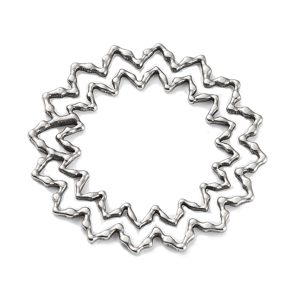 PandaHall 304 Stainless Steel Hollow Pendants, Flower Charm, Stainless Steel Color, 32~33.5x1mm, Hole: 3x2mm 304 Stainless Steel Flower
PandaHall 304 Stainless Steel Hollow Pendants, Flower Charm, Stainless Steel Color, 32~33.5x1mm, Hole: 3x2mm 304 Stainless Steel Flower