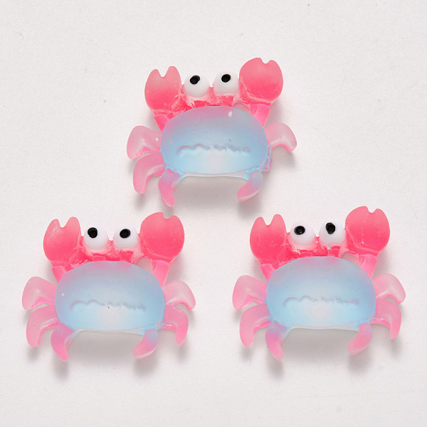 PandaHall Translucent Frosted Resin Cabochons, Crab, Light Sky Blue, 22x25~26x7mm Resin Crab
PandaHall Translucent Frosted Resin Cabochons, Crab, Light Sky Blue, 22x25~26x7mm Resin Crab