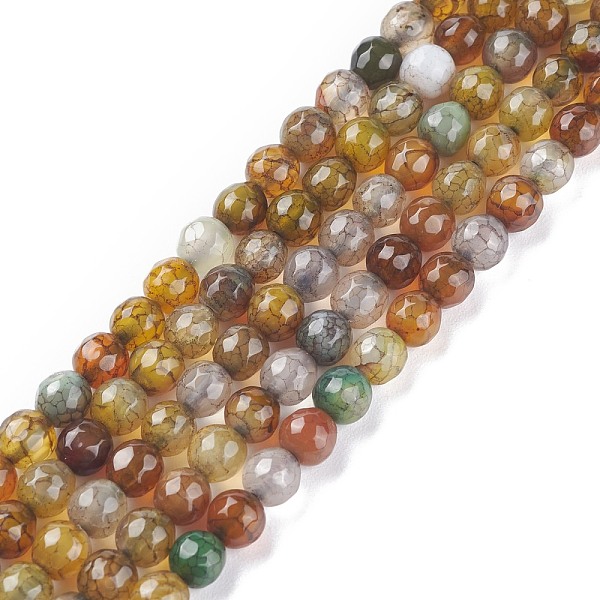 PandaHall Dyed Natural Dragon Veins Agate Beads Strands, Faceted(64 Facets), Round, 6mm, Hole: 1mm, about 64pcs/strand, 15.74 inch Dragon..., Brown
PandaHall Dyed Natural Dragon Veins Agate Beads Strands, Faceted(64 Facets), Round, 6mm, Hole: 1mm, about 64pcs/strand, 15.74 inch Dragon..., Brown