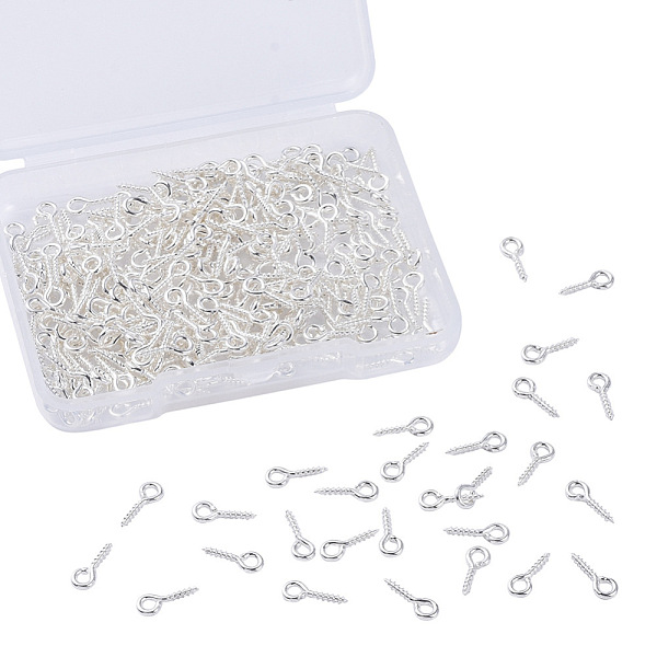 PandaHall Iron Screw Eye Pin Peg Bails, For Half Drilled Beads, Silver Color Plated, 10x4x1mm, Hole: 2mm, 300pcs/box Iron
PandaHall Iron Screw Eye Pin Peg Bails, For Half Drilled Beads, Silver Color Plated, 10x4x1mm, Hole: 2mm, 300pcs/box Iron