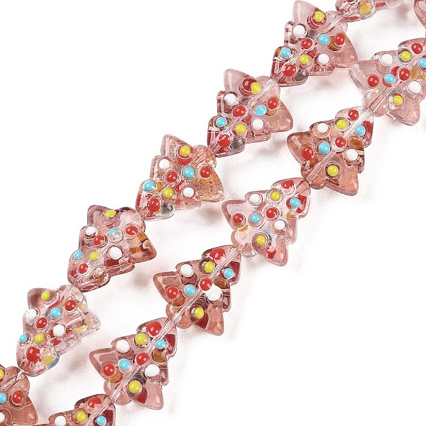 PandaHall Handmade Bumpy Glass Beads Strands, Dyed & Heated, Dyed & Heated, with Enamel, Christmas Trees, Indian Red...
PandaHall Handmade Bumpy Glass Beads Strands, Dyed & Heated, Dyed & Heated, with Enamel, Christmas Trees, Indian Red...