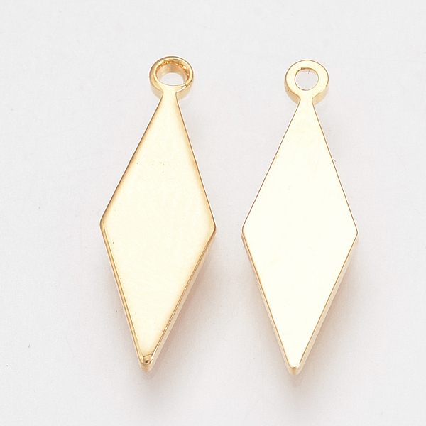 PandaHall Brass Pendants, Nickel Free, Real 18K Gold Plated, Rhombus, 16x5x1mm, Hole: 1mm Brass Rhombus
PandaHall Brass Pendants, Nickel Free, Real 18K Gold Plated, Rhombus, 16x5x1mm, Hole: 1mm Brass Rhombus