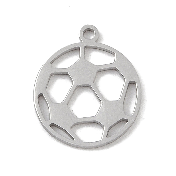 PandaHall 304 Stainless Steel Pendants, Laser Cut, Hollow Football Charm, Stainless Steel Color, 14.5x12.5x1mm, Hole: 1mm 304 Stainless...
PandaHall 304 Stainless Steel Pendants, Laser Cut, Hollow Football Charm, Stainless Steel Color, 14.5x12.5x1mm, Hole: 1mm 304 Stainless...