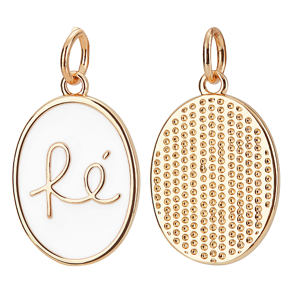 PandaHall BENECREAT Brass Enamel Pendants, Real 18K Gold Plated, Long-Lasting Plated, Oval with RE, White, 16.5x11.5x1.5mm, Hole: 3mm, Jump...
PandaHall BENECREAT Brass Enamel Pendants, Real 18K Gold Plated, Long-Lasting Plated, Oval with RE, White, 16.5x11.5x1.5mm, Hole: 3mm, Jump...