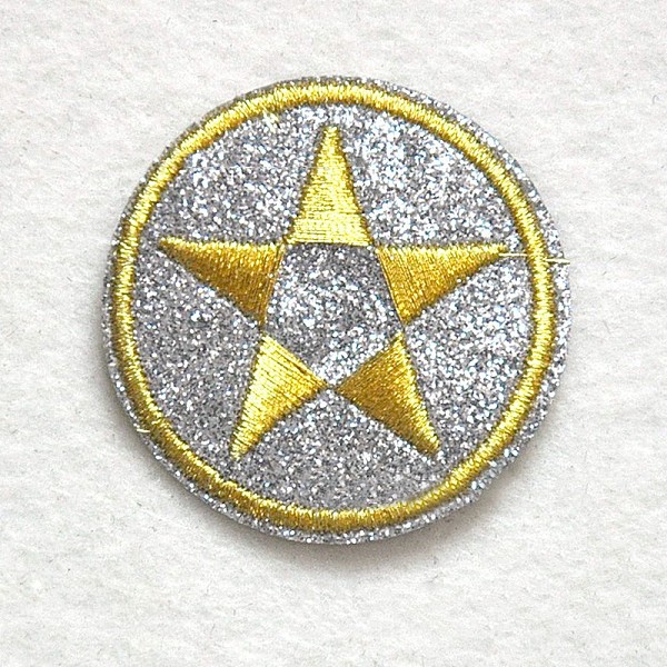 PandaHall Computerized Embroidery Cloth Iron on/Sew on Patches, Costume Accessories, Appliques, Flat Round with Star, Gold, 44mm Cloth Flat...
PandaHall Computerized Embroidery Cloth Iron on/Sew on Patches, Costume Accessories, Appliques, Flat Round with Star, Gold, 44mm Cloth Flat...
