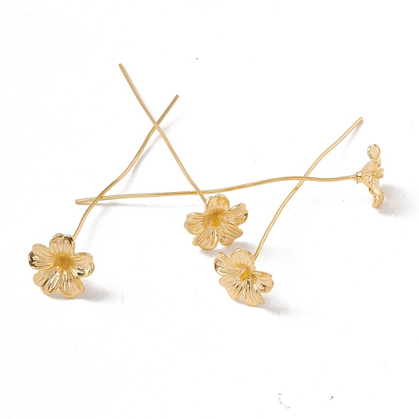 PandaHall Brass Flower Head Pins, Golden, 48mm, Pin: 21 Gauge(0.7mm), Flower: 10mm in diameter Brass
PandaHall Brass Flower Head Pins, Golden, 48mm, Pin: 21 Gauge(0.7mm), Flower: 10mm in diameter Brass