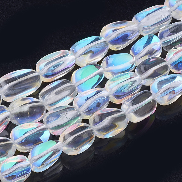 PandaHall Synthetic Moonstone Beads Strands, Holographic Beads, Tumbled Stone, Dyed, Nuggets, Clear AB, 11~14x8~10x8~9mm, Hole: 1.2mm, about..., White
PandaHall Synthetic Moonstone Beads Strands, Holographic Beads, Tumbled Stone, Dyed, Nuggets, Clear AB, 11~14x8~10x8~9mm, Hole: 1.2mm, about..., White