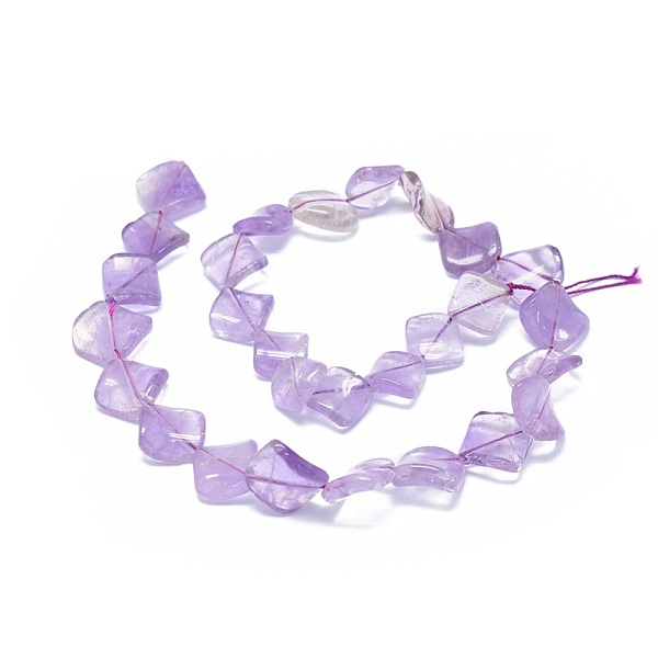 PandaHall Natural Amethyst Bead Strands, Twisted Rhombus, 16~16.5x16~16.5x3.5~5mm, Hole: 0.8mm, about 25~26pcs/strand, 15.55 inch Amethyst...
PandaHall Natural Amethyst Bead Strands, Twisted Rhombus, 16~16.5x16~16.5x3.5~5mm, Hole: 0.8mm, about 25~26pcs/strand, 15.55 inch Amethyst...