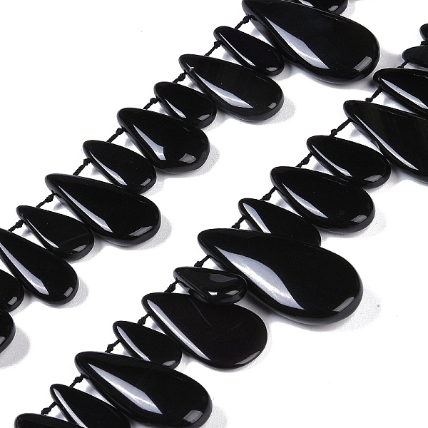 PandaHall Natural Black Gemstone Beads Strands, Teardrop, 19~35.5x9~16.5x4.5~5.5mm, Hole: 1.2mm, about 38pcs/strand, 15.94''(40.5cm) Natural...
PandaHall Natural Black Gemstone Beads Strands, Teardrop, 19~35.5x9~16.5x4.5~5.5mm, Hole: 1.2mm, about 38pcs/strand, 15.94''(40.5cm) Natural...