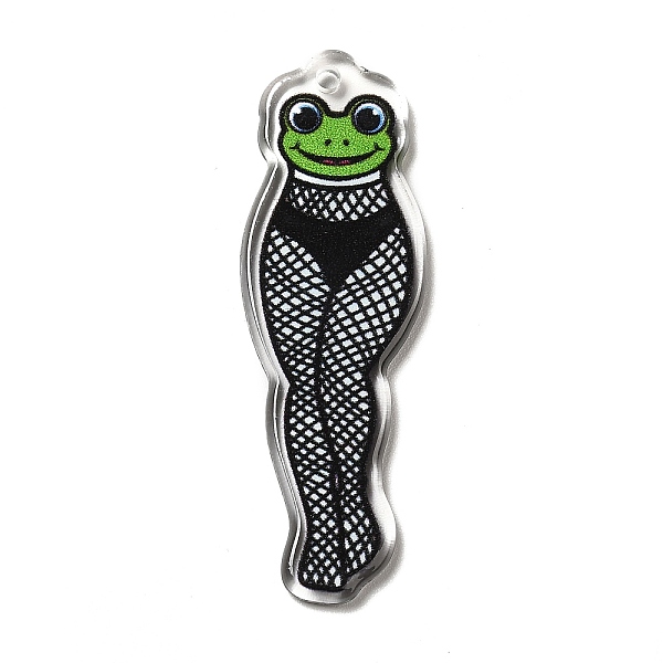 PandaHall Acrylic Pendants, Frog Pattern, 45.5x15x2.3mm, Hole: 1.8mm Acrylic Frog
PandaHall Acrylic Pendants, Frog Pattern, 45.5x15x2.3mm, Hole: 1.8mm Acrylic Frog