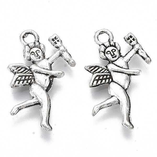 PandaHall Tibetan Style Alloy Angel Pendants, Cadmium Free & Lead Free, Angel Cupid/Cherub, Antique Silver, 24x14x2mm, Hole: 2mm, about...
PandaHall Tibetan Style Alloy Angel Pendants, Cadmium Free & Lead Free, Angel Cupid/Cherub, Antique Silver, 24x14x2mm, Hole: 2mm, about...