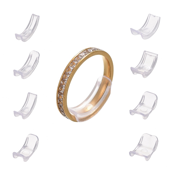 PandaHall 8Pcs 8 Sizes Plastic Invisible Ring Size Adjuster, Fit 1~10mm Width Rings, Clear, 18~20x4~11.5x3mm, 8pcs/set Plastic Clear
PandaHall 8Pcs 8 Sizes Plastic Invisible Ring Size Adjuster, Fit 1~10mm Width Rings, Clear, 18~20x4~11.5x3mm, 8pcs/set Plastic Clear