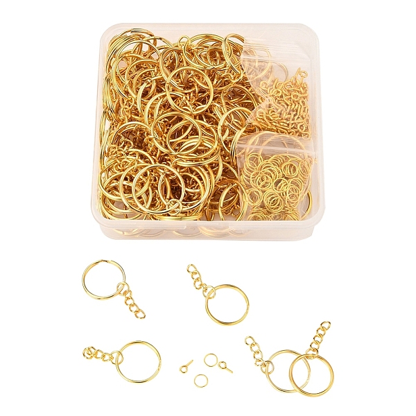 PandaHall 300Pcs 3 Style DIY 25mm Keychain Clasps Set, with Iron Split Key Rings & Jump Rings & Screw Eye Pin Peg Bails, Golden...
PandaHall 300Pcs 3 Style DIY 25mm Keychain Clasps Set, with Iron Split Key Rings & Jump Rings & Screw Eye Pin Peg Bails, Golden...