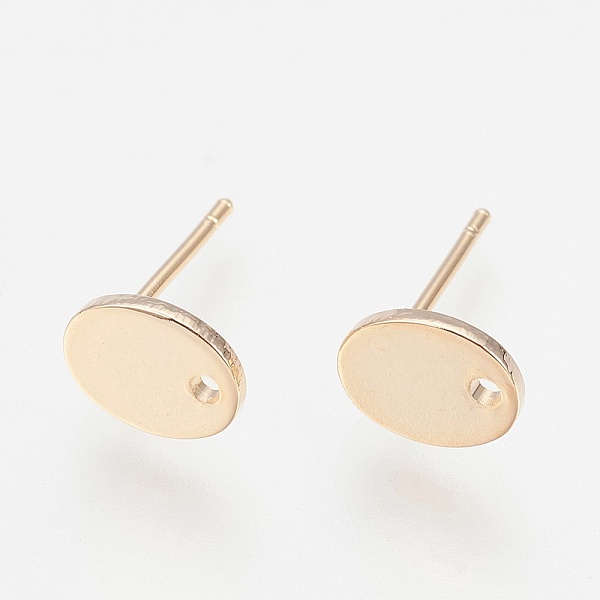 PandaHall Brass Stud Earring Settings, with Loop, Nickel Free, Oval, Real 18K Gold Plated, 12mm, Hole: 1.2mm, Tray: 8x6.5x1mm, Pin: 0.7mm...
PandaHall Brass Stud Earring Settings, with Loop, Nickel Free, Oval, Real 18K Gold Plated, 12mm, Hole: 1.2mm, Tray: 8x6.5x1mm, Pin: 0.7mm...