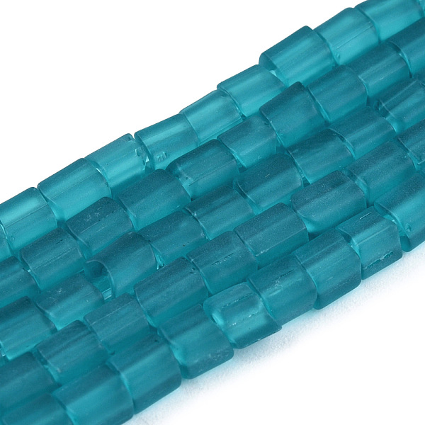 PandaHall Transparent Frosted Glass Bead Strands, Rectangle, Dark Cyan, 3~8.5x3.5~4x3.5~4mm, Hole: 1.2mm, about 96~101pcs/strand, 15.16...
PandaHall Transparent Frosted Glass Bead Strands, Rectangle, Dark Cyan, 3~8.5x3.5~4x3.5~4mm, Hole: 1.2mm, about 96~101pcs/strand, 15.16...