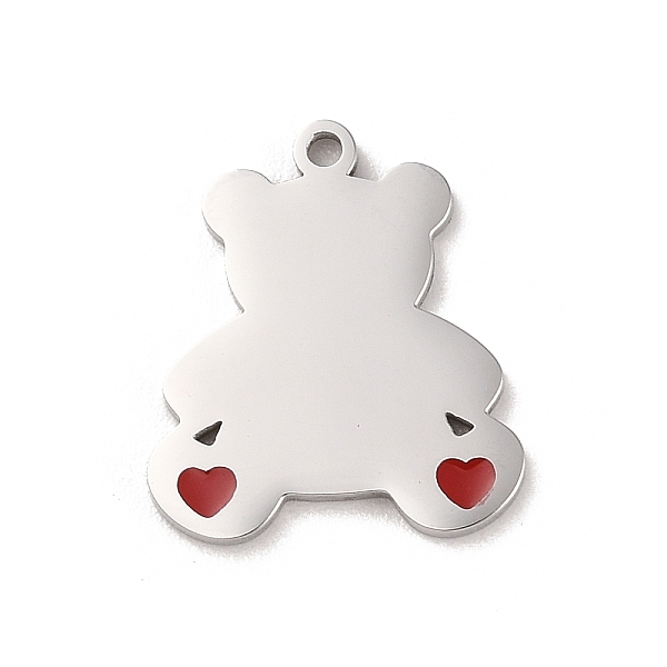 PandaHall 304 Stainless Steel Pendants, with Enamel, Bear with Heart Charm, Stainless Steel Color, 18x16x1.5mm, Hole: 1.4mm Stainless..., Silver
PandaHall 304 Stainless Steel Pendants, with Enamel, Bear with Heart Charm, Stainless Steel Color, 18x16x1.5mm, Hole: 1.4mm Stainless..., Silver