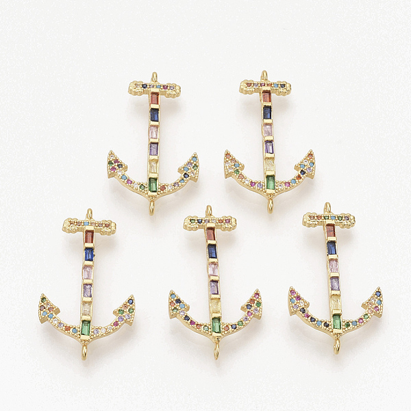 PandaHall Brass Micro Pave Cubic Zirconia Links connectors, Anchor, Colorful, Golden, 29.5x16.5x2.5mm, Hole: 0.7mm Brass+Cubic Zirconia...
PandaHall Brass Micro Pave Cubic Zirconia Links connectors, Anchor, Colorful, Golden, 29.5x16.5x2.5mm, Hole: 0.7mm Brass+Cubic Zirconia...