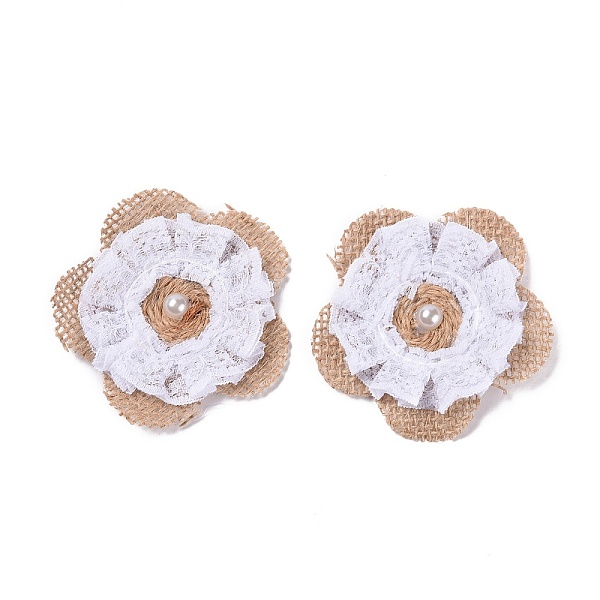 PandaHall Handmade Linen Ornament Accessories, with Plastic Beads, for DIY Craft Making, Flower, Tan, 71x6.5mm Cloth Flower Orange
PandaHall Handmade Linen Ornament Accessories, with Plastic Beads, for DIY Craft Making, Flower, Tan, 71x6.5mm Cloth Flower Orange